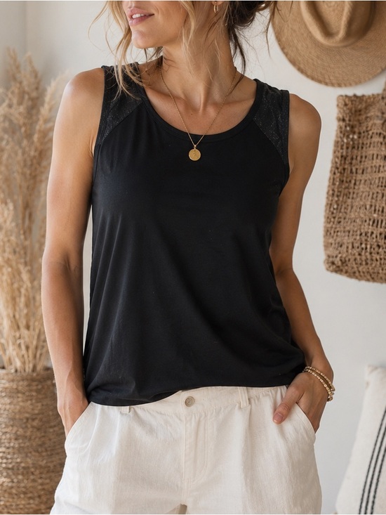 Old Navy Tops - Old Navy Black Sleeveless Tank Top XL Women’s Casual Basic Lightweight Pre Loved